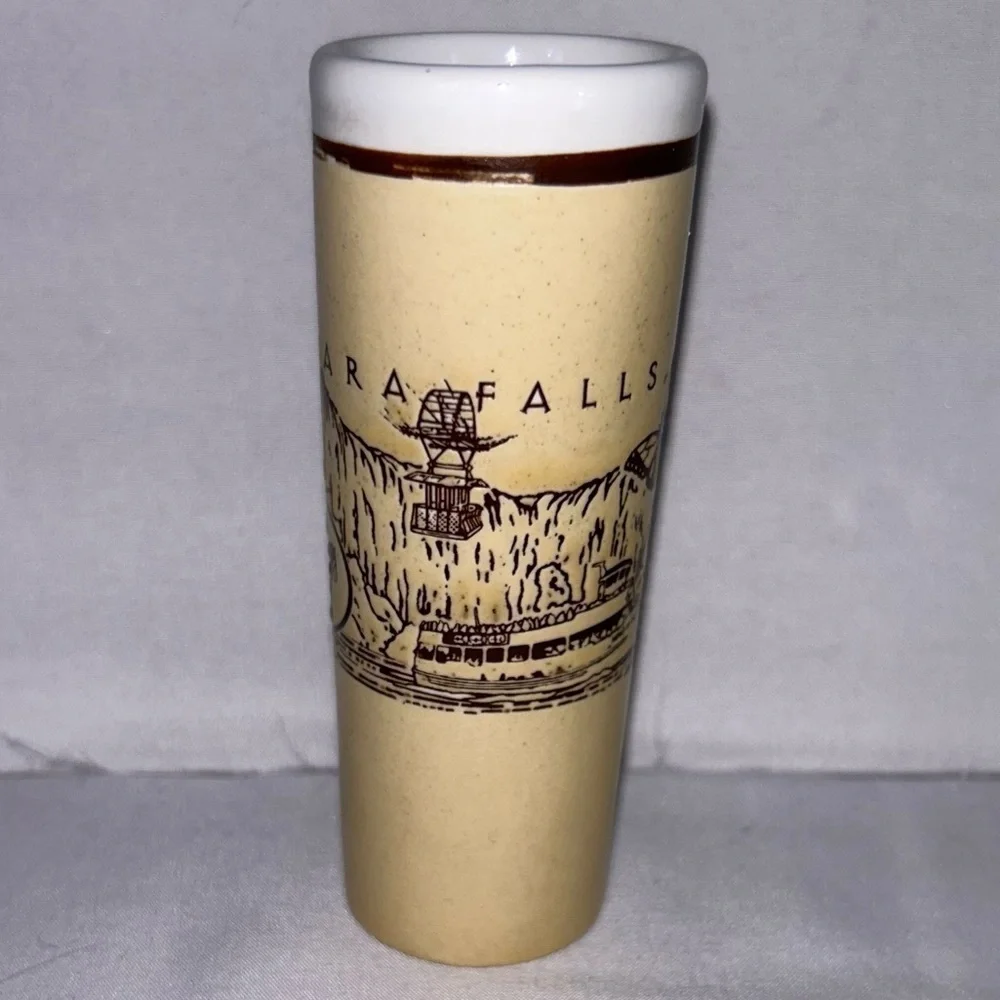 Shot Glass Niagara Falls, Canada Vintage Souvenir Double Tall Shot Glass